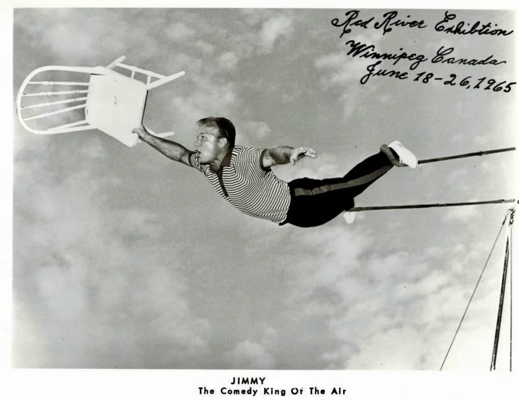 extreme sport - Red River Exhibtion Winnipeg Canada June 1826.1965 Jimmy The Comedy King Of The Air